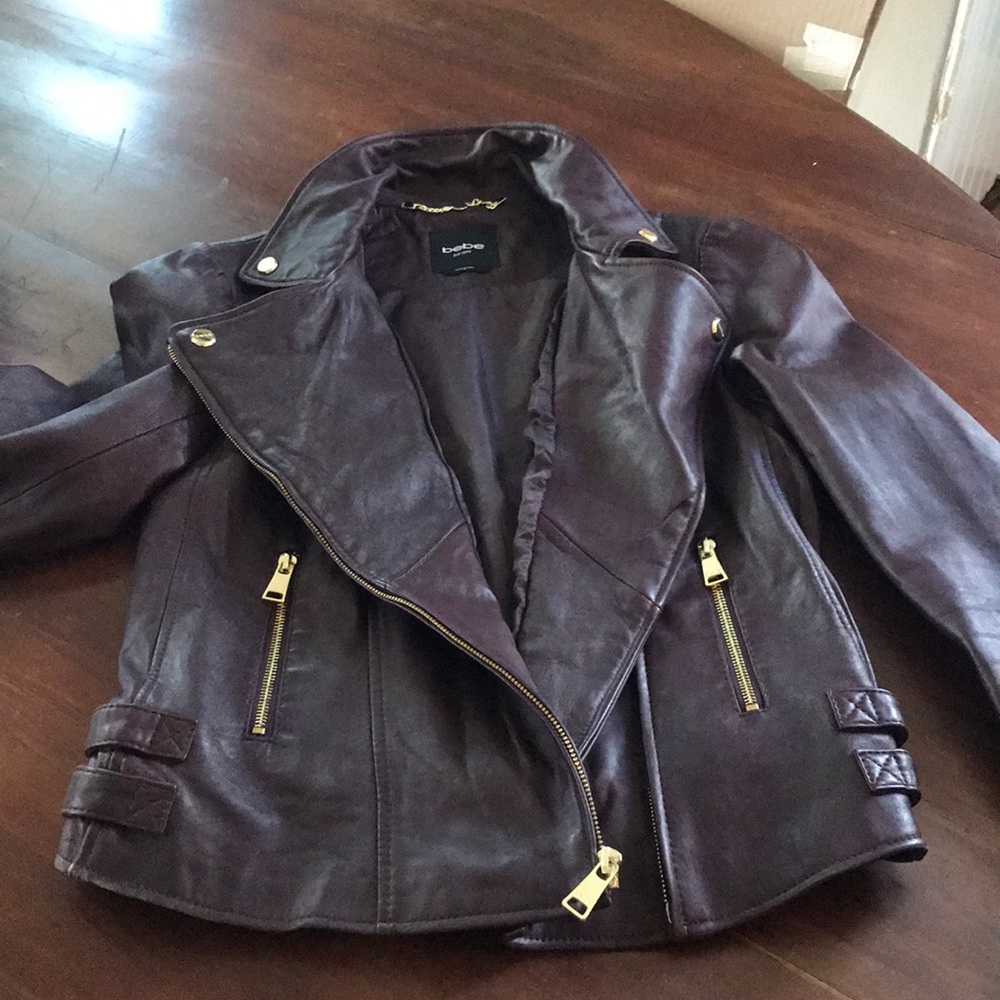 Maroon Leather Jacket - image 3